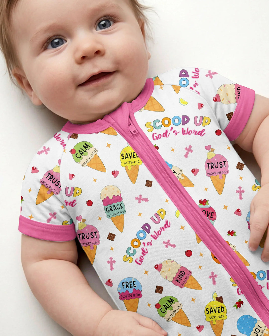 Pijama corto con cremallera de bambú a juego para toda la familia Mini Mystic