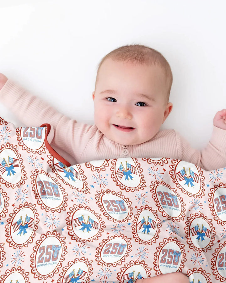 Patriotic CoquetteBamboo Blanket