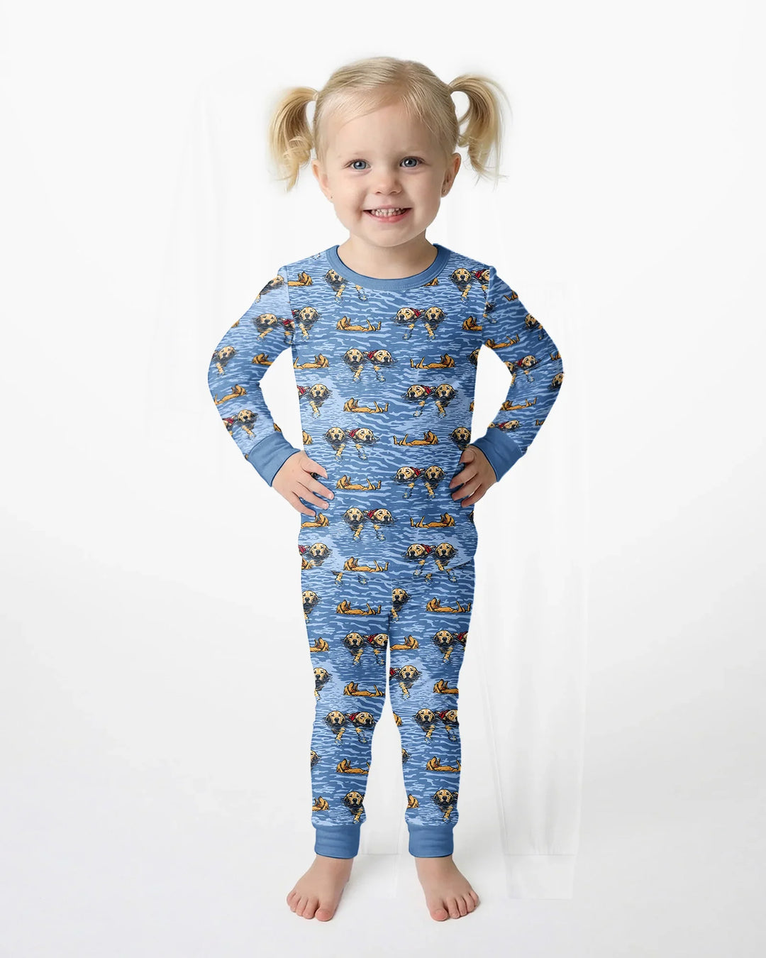It's Lake Time Bamboo Two Piece Long Sleeve Pajama Set