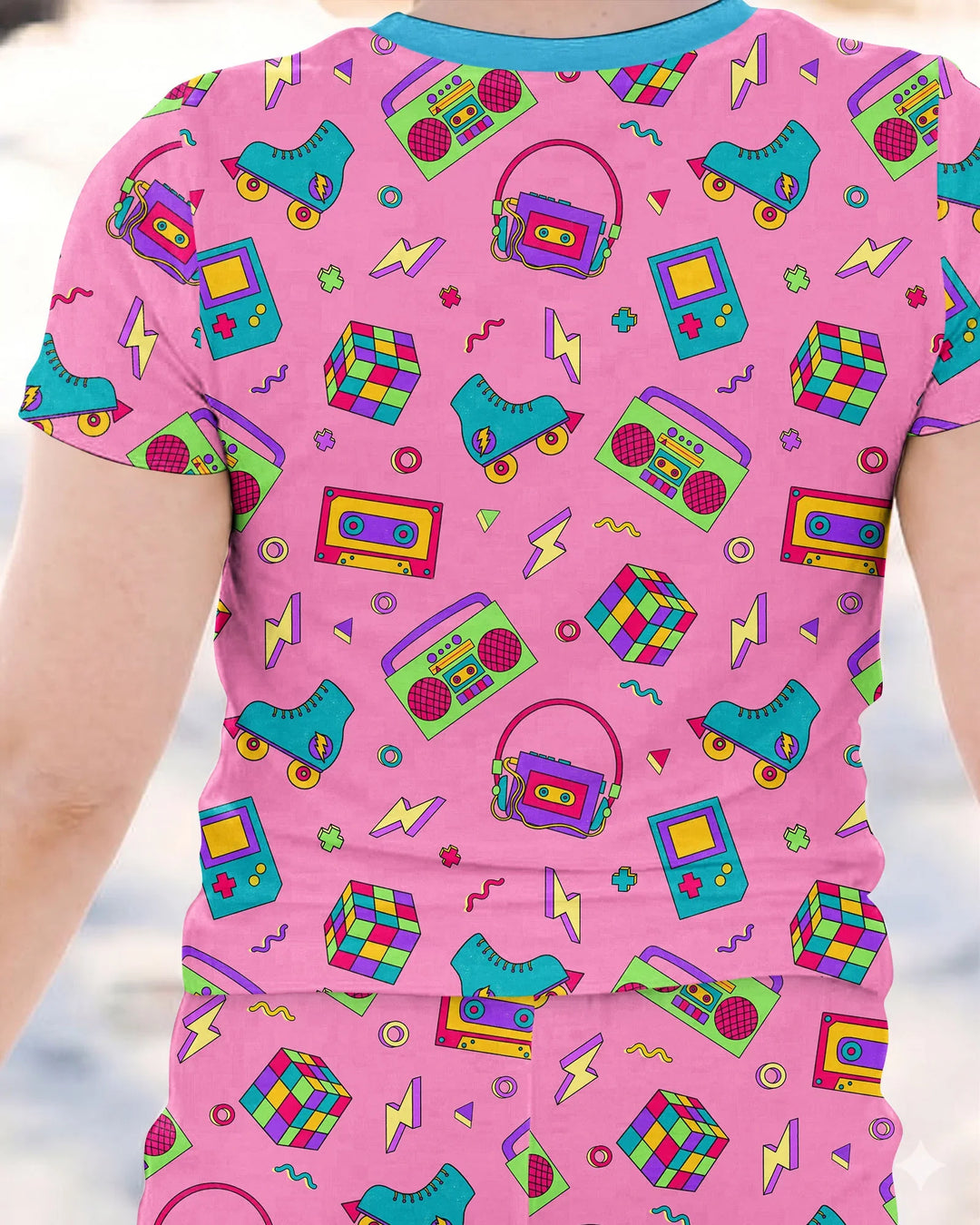 Pijama de dos piezas de bambú de manga corta y pantalón corto "El mejor papá del mundo"