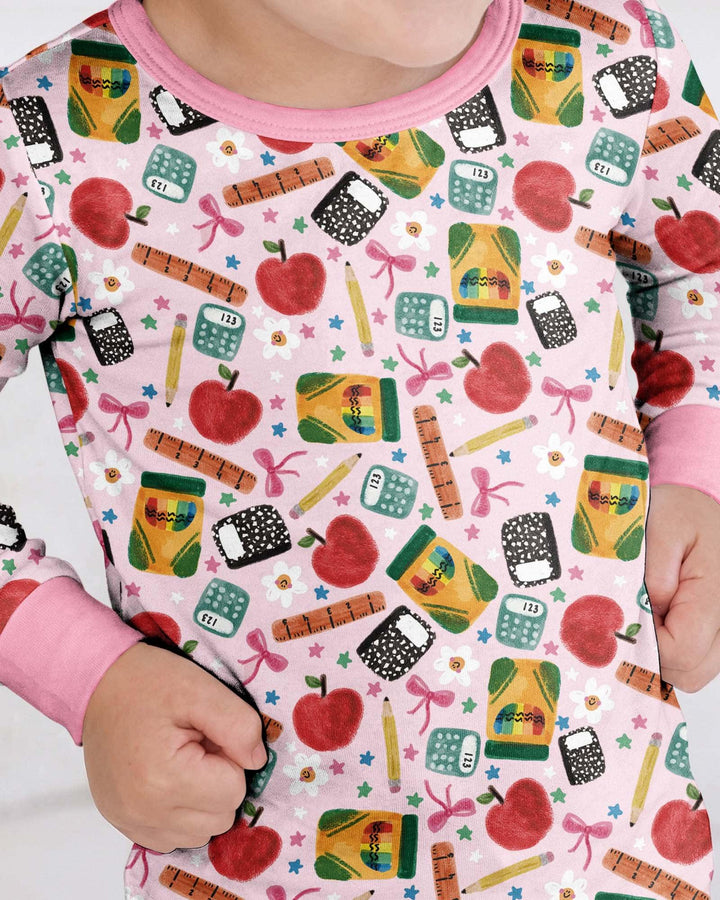 Little Learner Bamboo Two Piece Long Sleeve Pajama Set