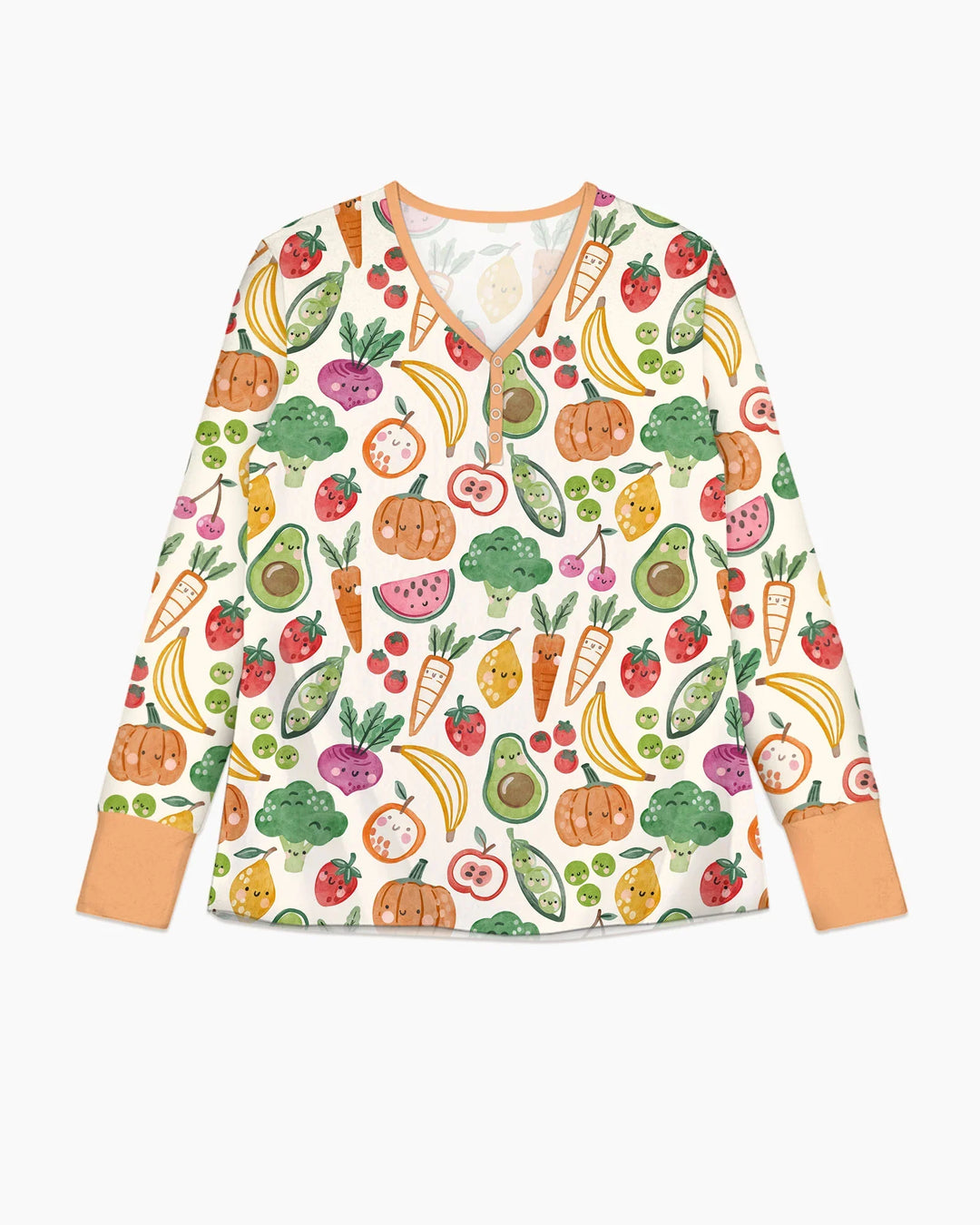 Plantilla de conjunto de pijama de mujer de bambú