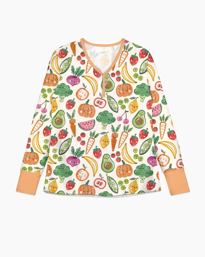 Plantilla de conjunto de pijama de mujer de bambú