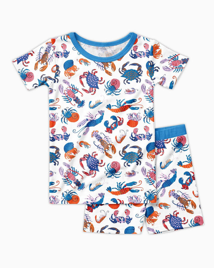 Template Zweiteiliges Pyjama-Set mit kurzen Ärmeln und Shorts