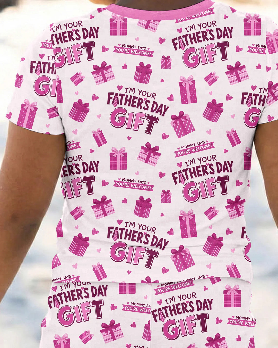 I'm Your Father's Day Gift Bamboo Two Piece Short Sleeve Pajama Set