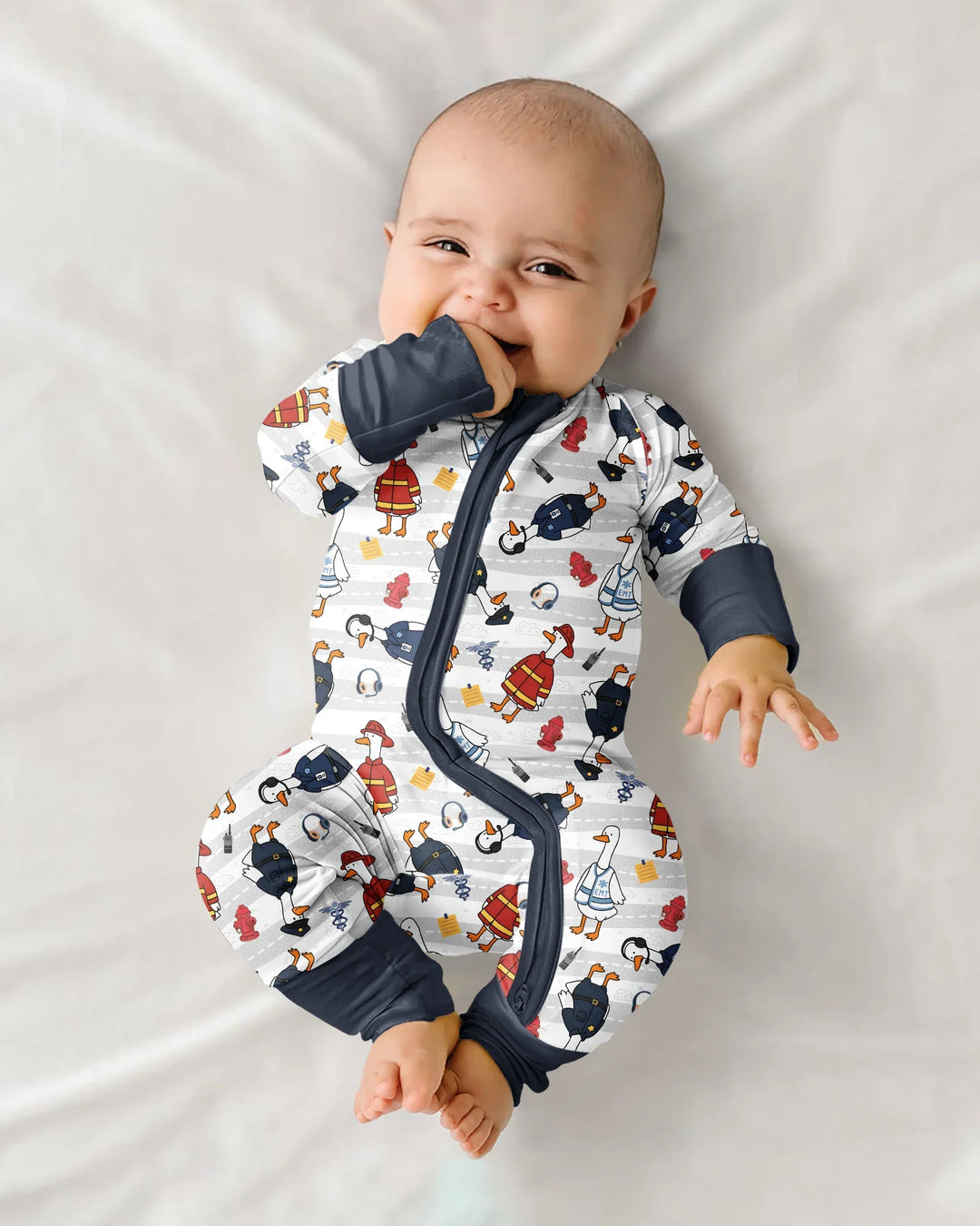 Gerippte Babykleidung mit individuellem Foto - Weich &amp; Skizzenhaft