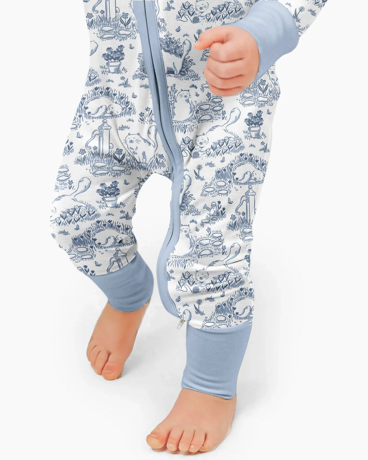 Toile Cats Bamboo Convertible Zippy