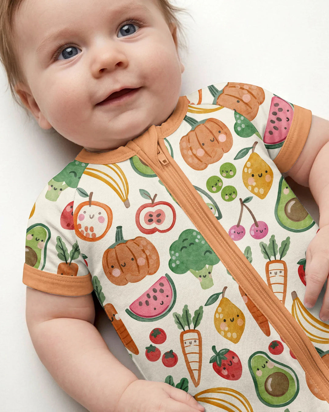 Veggie Friends Family Matching Bamboo Shorty Zippy
