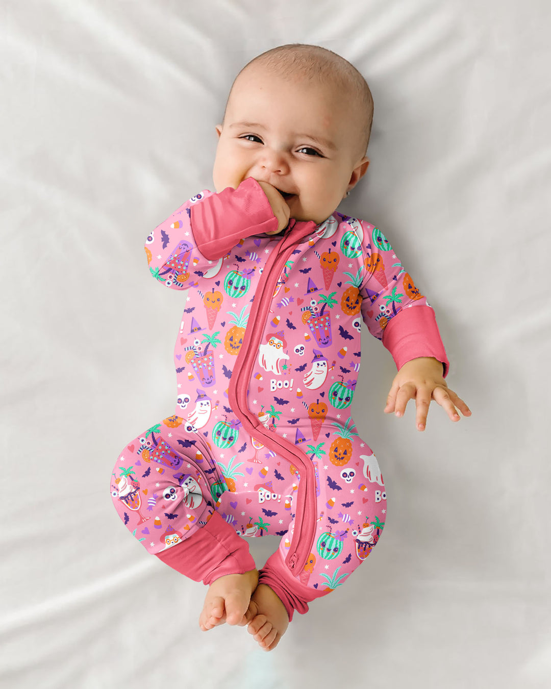 Summerween Doodles Bamboo Convertible Zippy