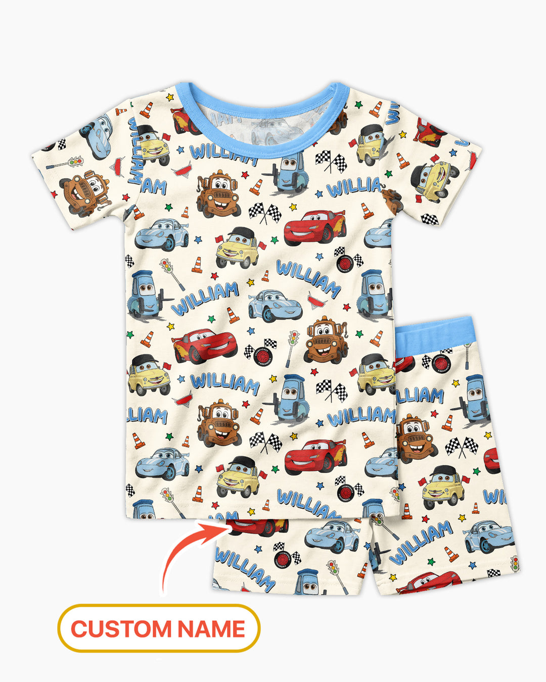 Conjunto de Pijama de Dos Piezas de Bambú con Mangas Cortas y Pantalones Cortos