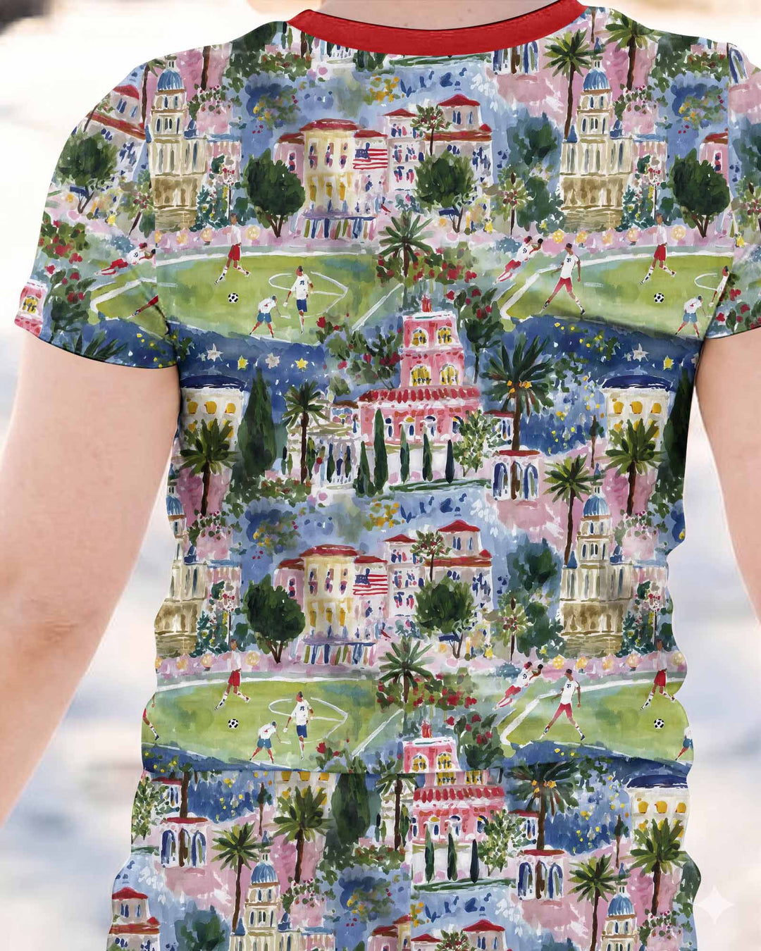 Zweiteiliges, kurzärmliges Pyjama-Set mit Marienkäfern
