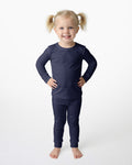 Navy Bamboo Two Piece Pajama Set