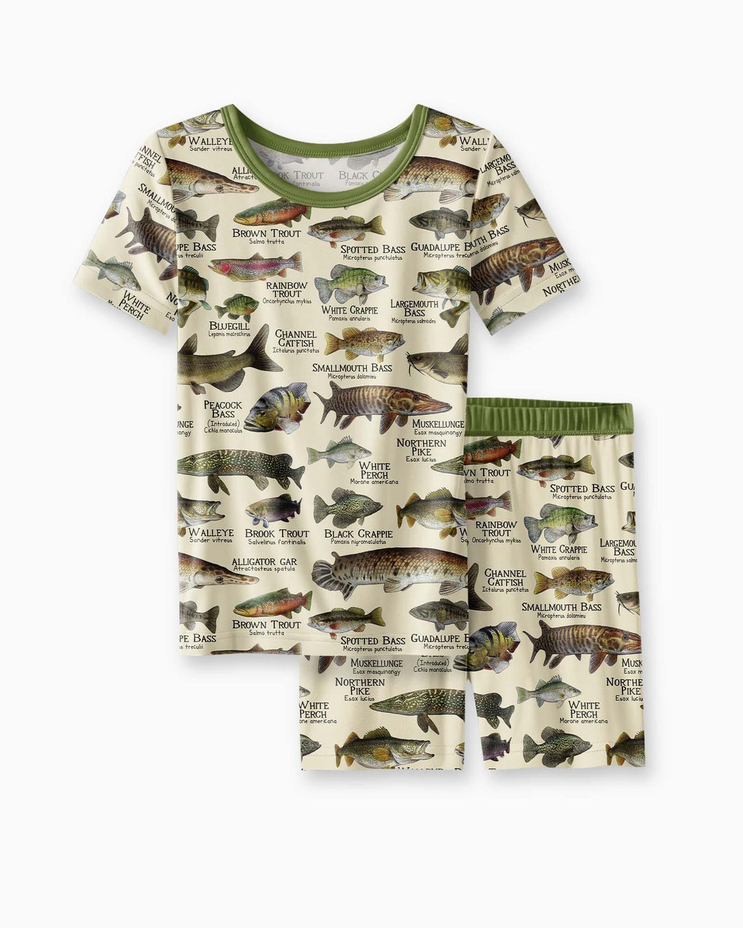 Schlafanzug-Set zweiteilig, kurze Ärmel, kurze Hose, Bambus