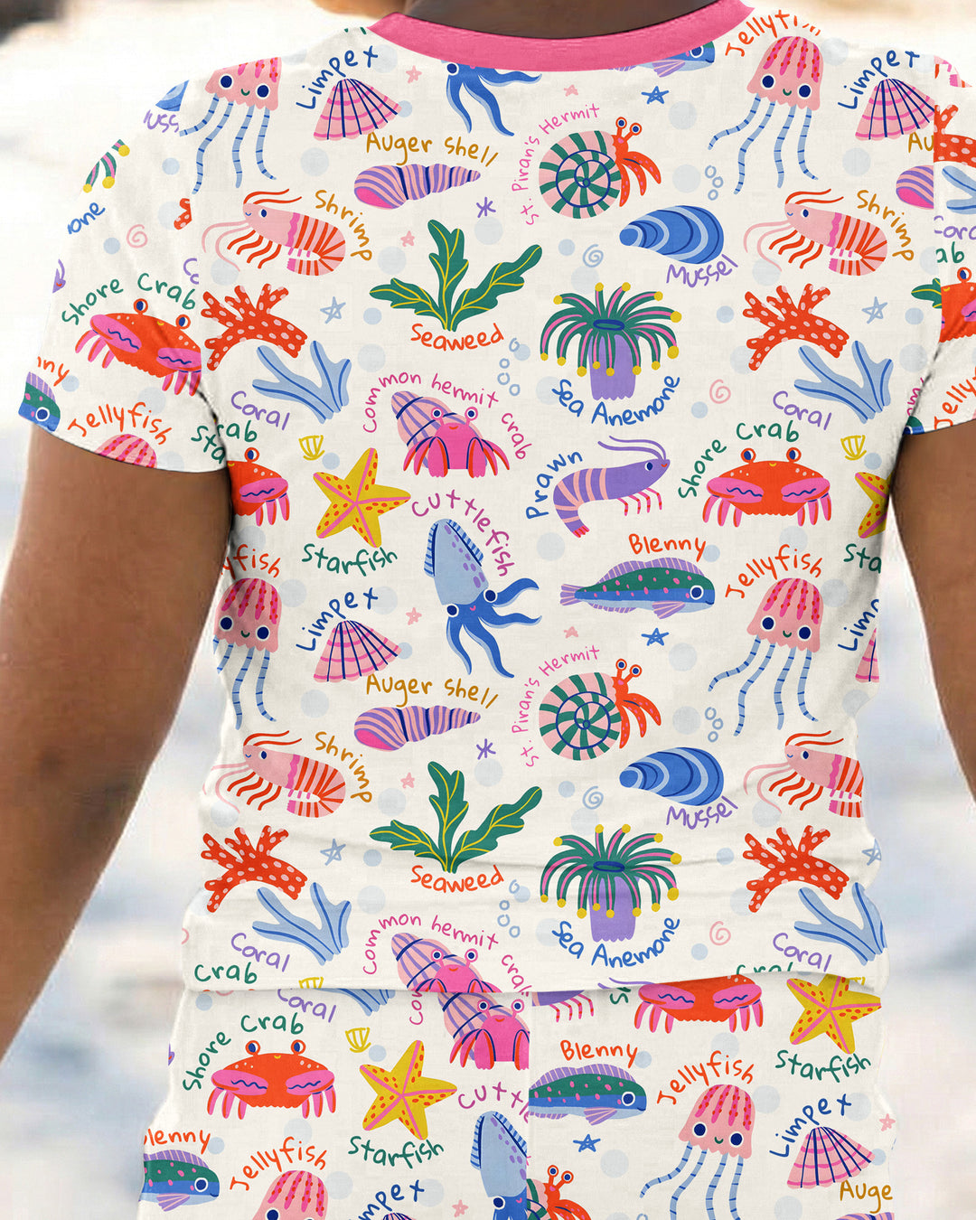 Tide Pool Pals Bamboo Two Piece Short Sleeve Pajama Set