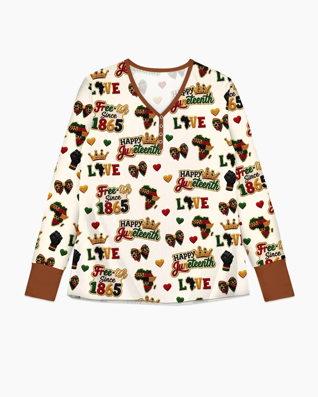 Juneteenth Free-ish Since 1865 Bamboo Women Pajama Set