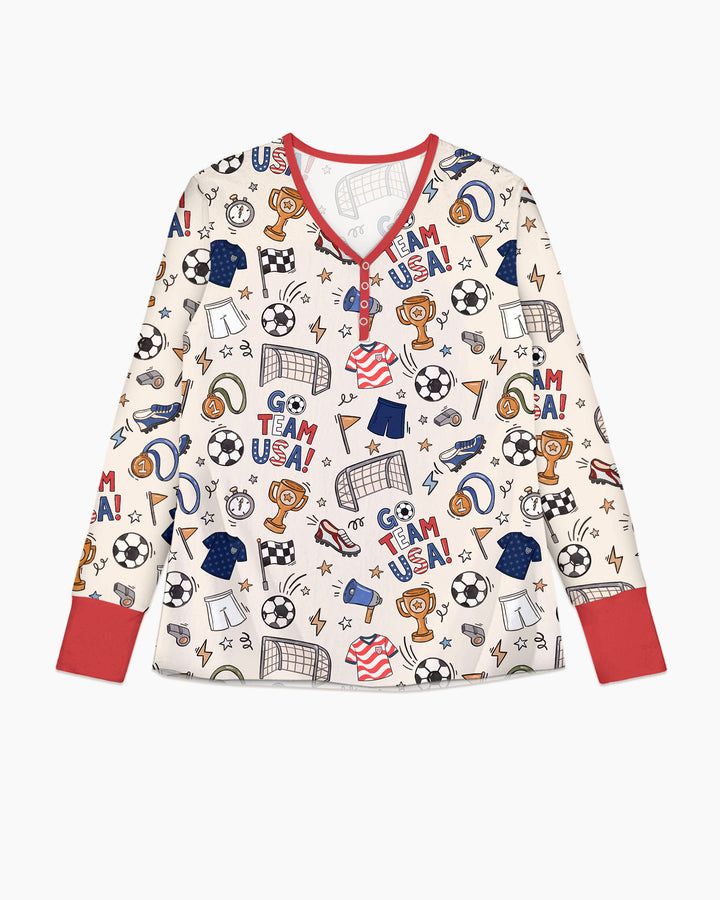 Soccer Go Team USA Bamboo Women Pajama Set
