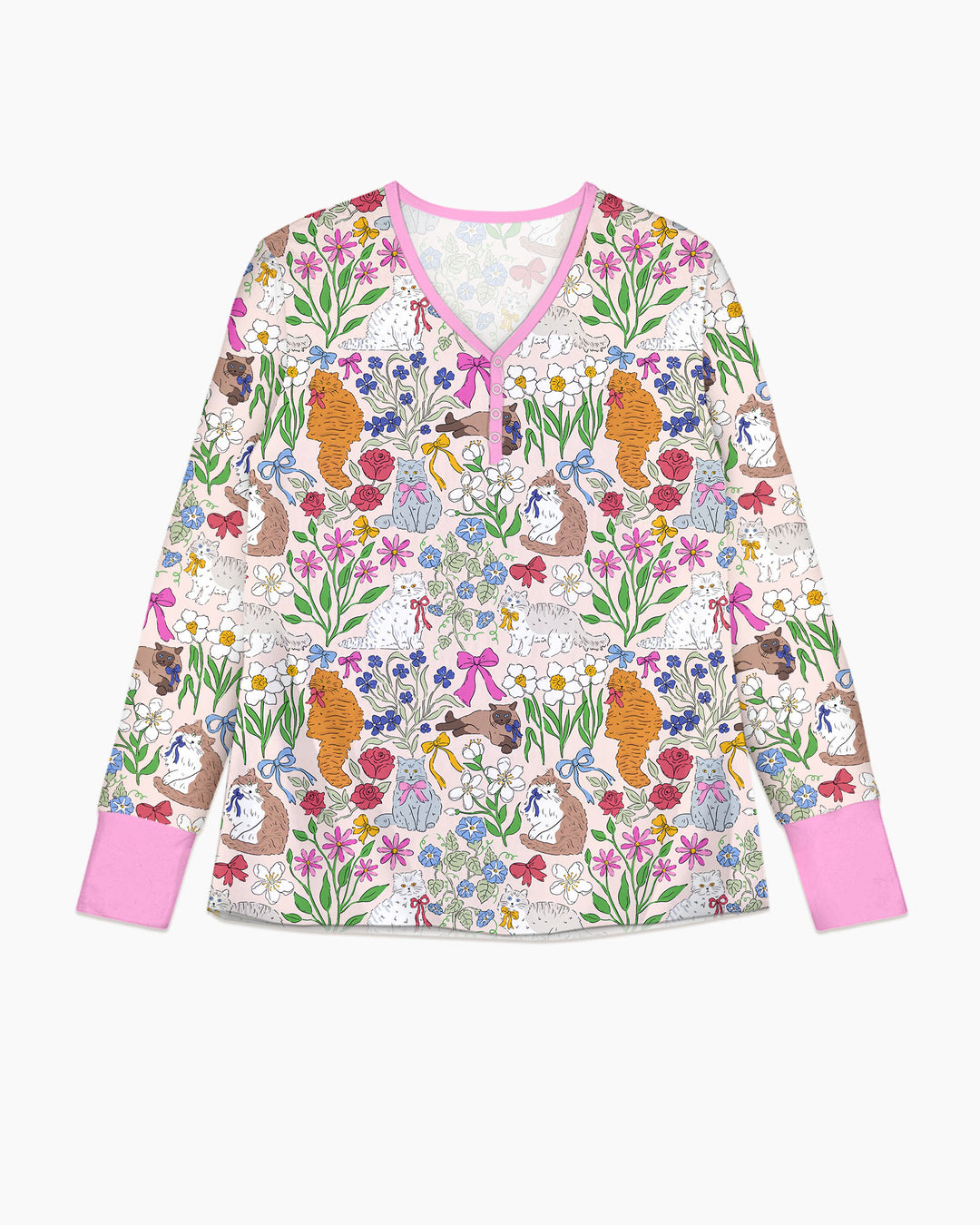 The Garden Cattery Mommy & Me Matching Bamboo Women Pajama Set