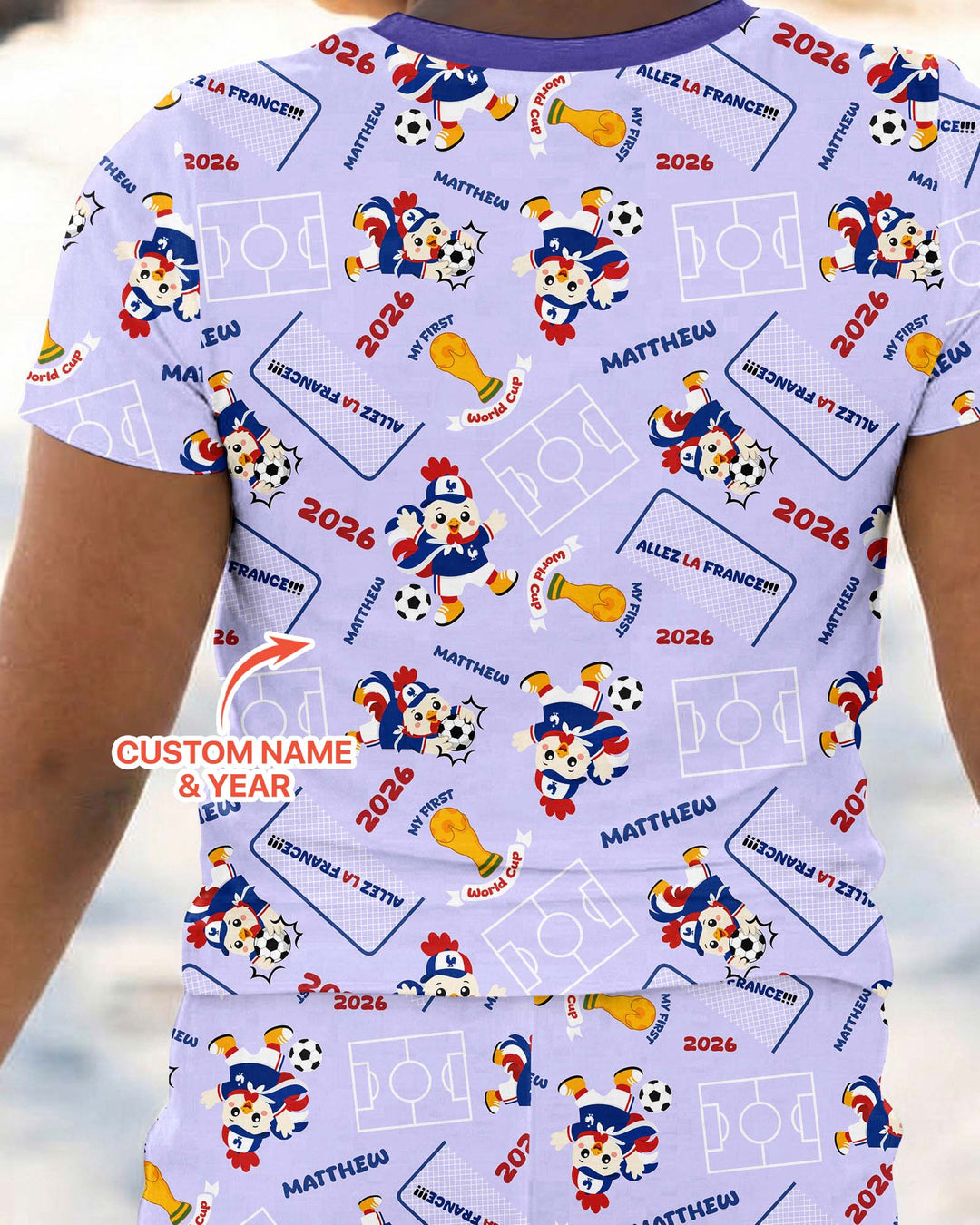 Conjunto de pijama de dos piezas de bambú de manga corta, plantilla personalizada
