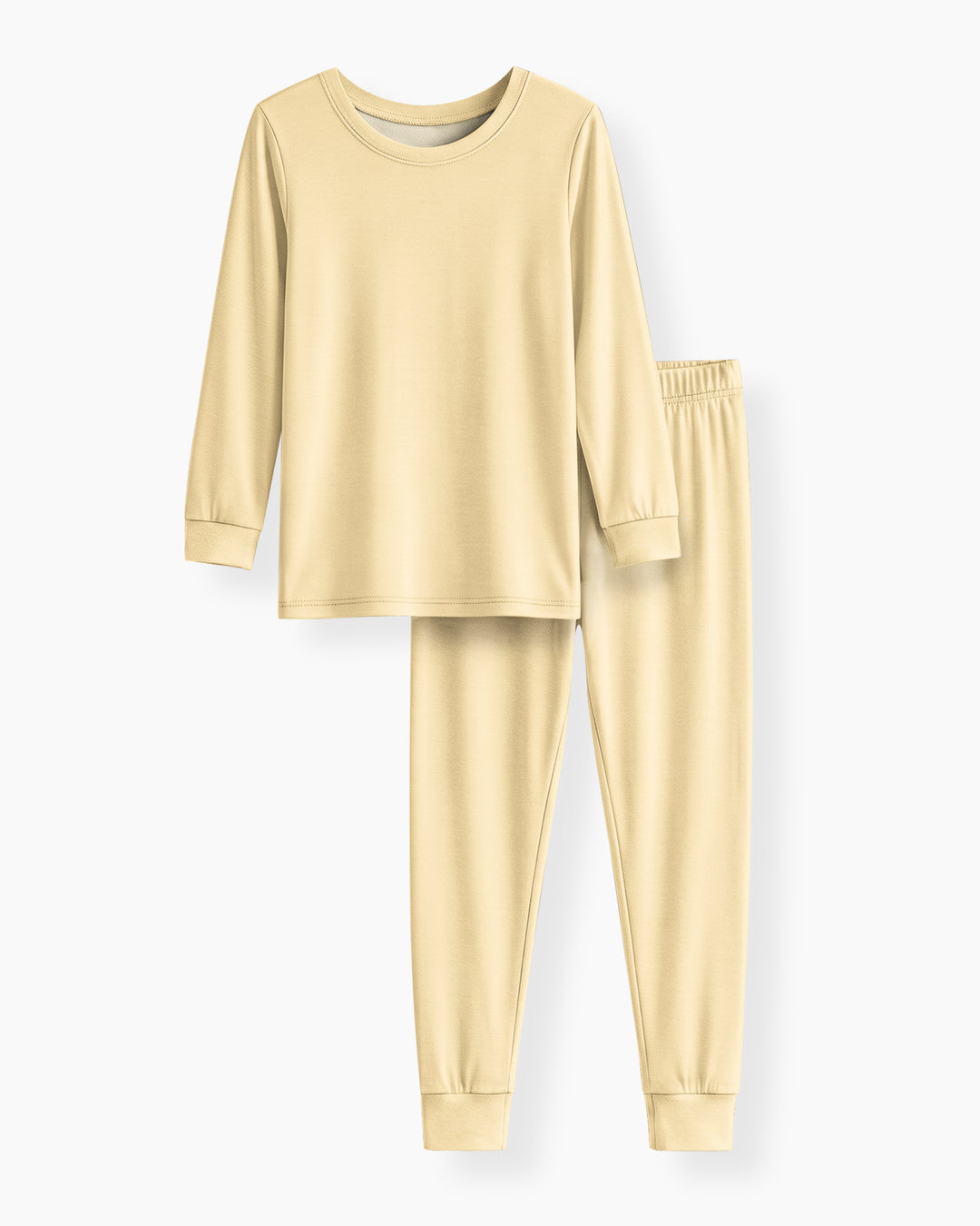 Conjunto de pijama de dos piezas de bambú en blanco antiguo