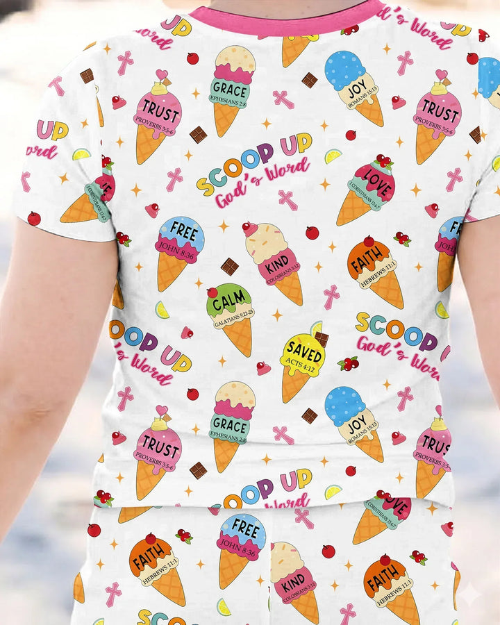 Zweiteiliges, kurzärmliges Pyjama-Set mit Marienkäfern