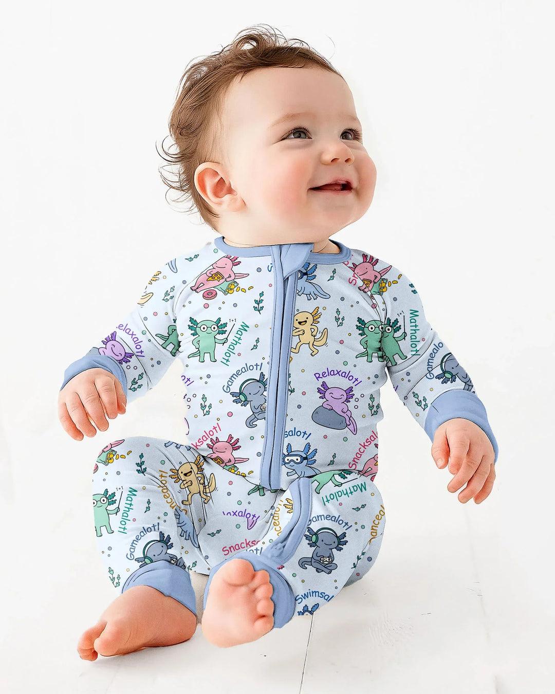 A Lotta Axolotls Bamboo Convertible Zippy