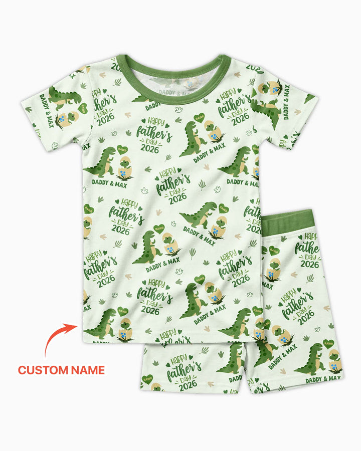 Zweiteiliges Pyjama-Set mit kurzen Ärmeln und Shorts im Sommer-Design