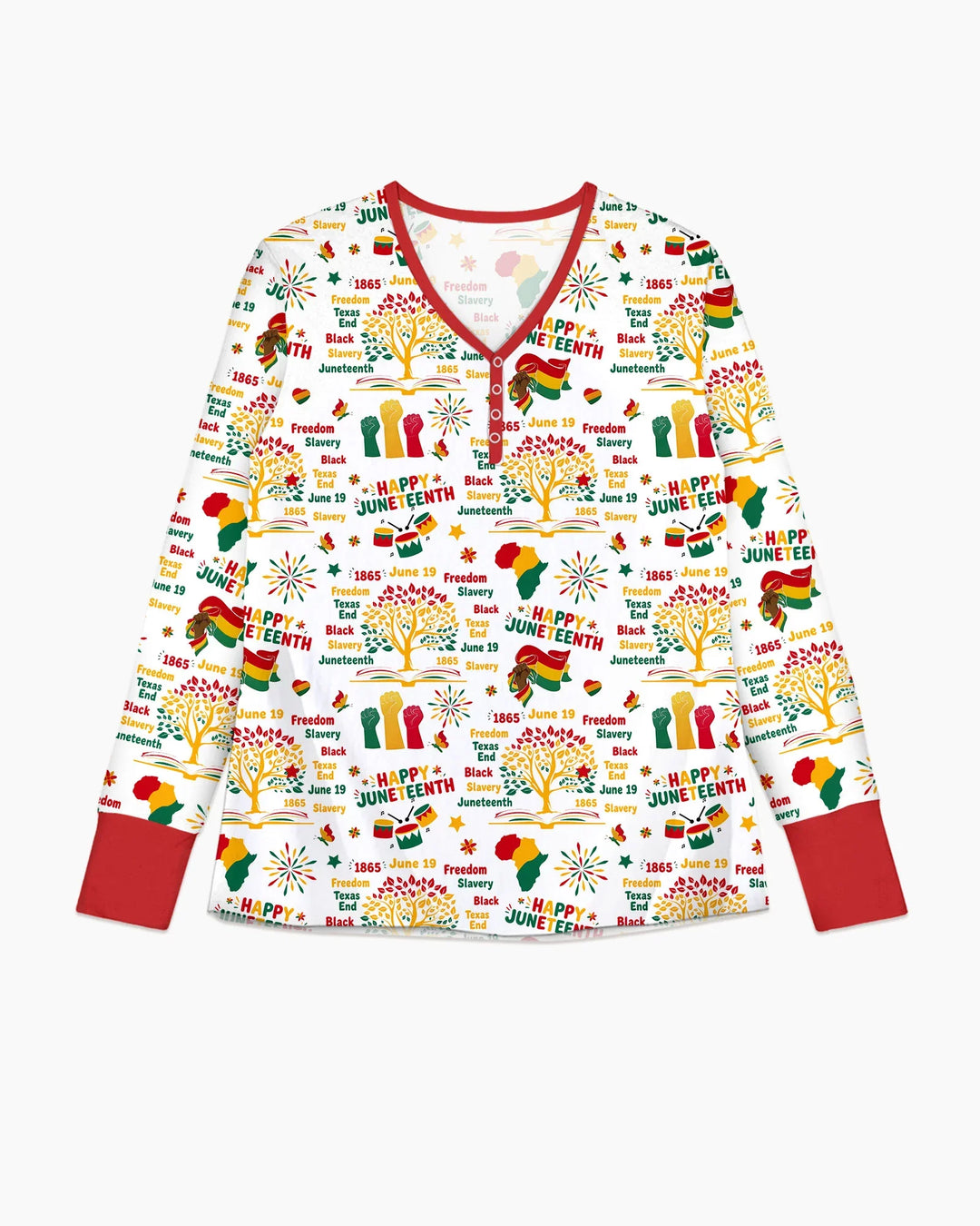 Happy Juneteenth Bamboo Women Pajama Set