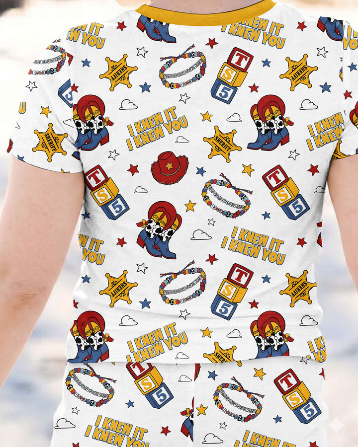 Little Cowgirl Bamboo Two Piece Short Sleeve Pajama Set