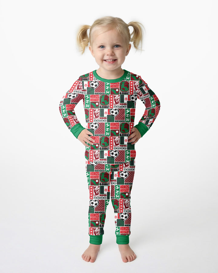 Conjunto de pijama de dos piezas de bambú de manga larga