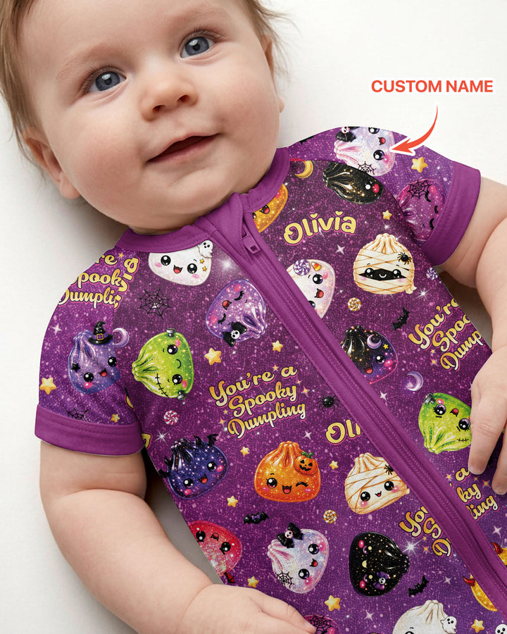 Custom Name You're A Spooky Dumpling Bamboo Shorty Zippy