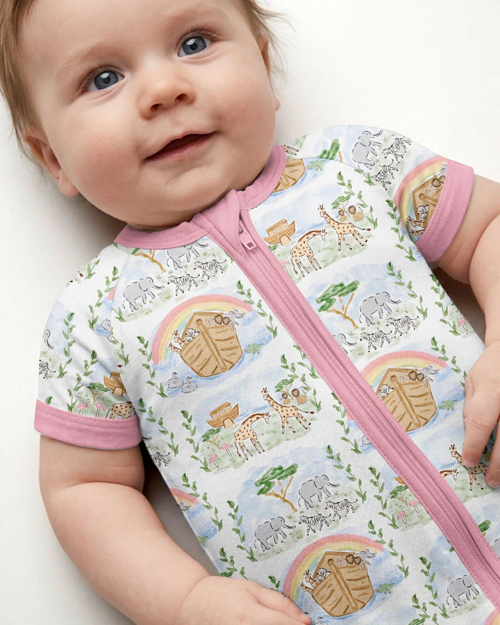 Noah And The Ark Bamboo Shorty Zippy