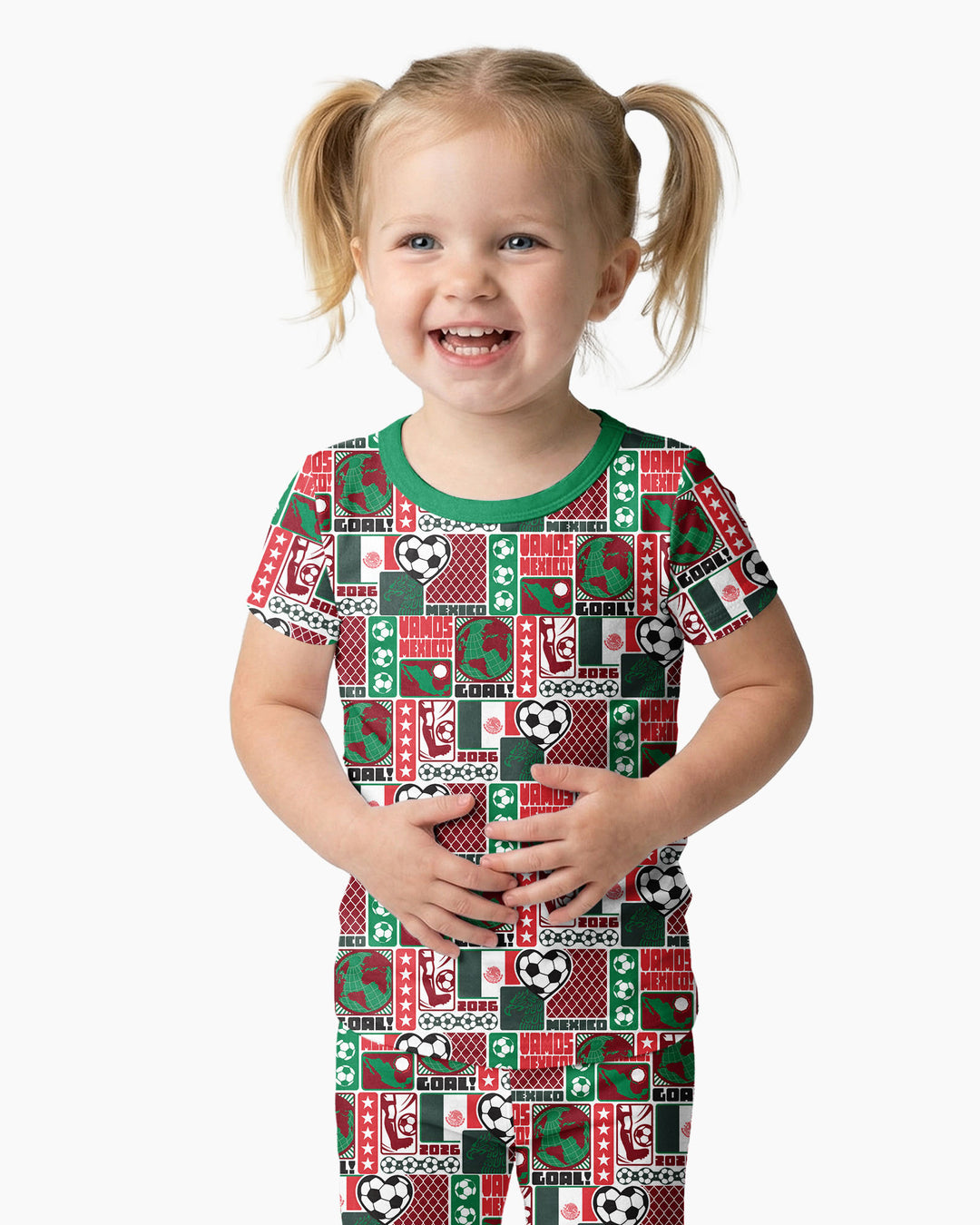 Conjunto de pijama de dos piezas de manga corta de bambú