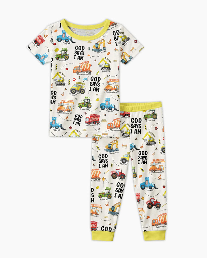 Zweiteiliges, kurzärmliges Pyjama-Set mit Marienkäfern