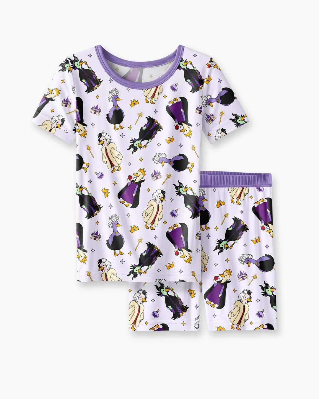 Conjunto de Pijama de Dos Piezas de Bambú con Mangas Cortas y Pantalones Cortos