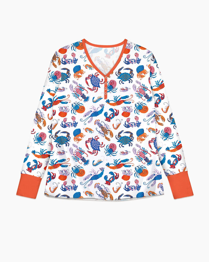 Crustacean Nation Family Matching Bamboo Women Pajama Set