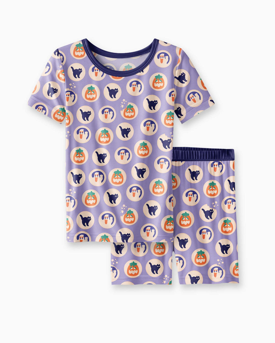 Schlafanzug-Set zweiteilig, kurze Ärmel, kurze Hose, Bambus