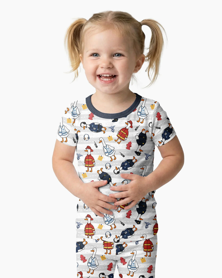 Zweiteiliges, kurzärmliges Pyjama-Set mit Marienkäfern
