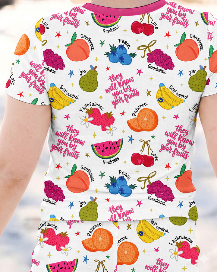 Zweiteiliges, kurzärmliges Pyjama-Set mit Marienkäfern