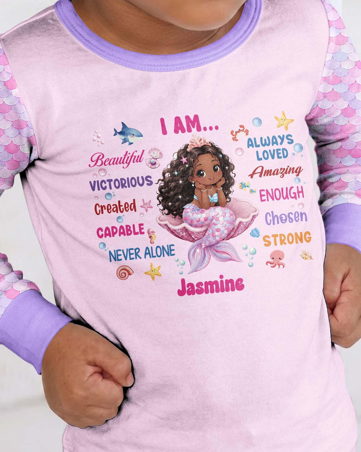Conjunto de pijama de dos piezas de bambú con mangas largas, plantilla PERSONALIZADA