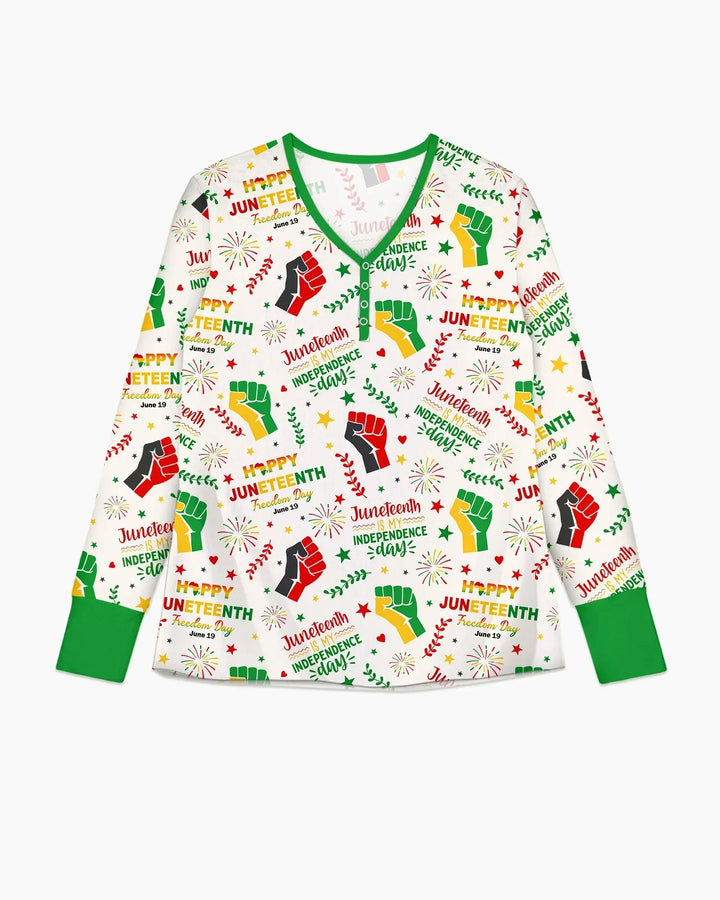Plantilla de conjunto de pijama de mujer de bambú