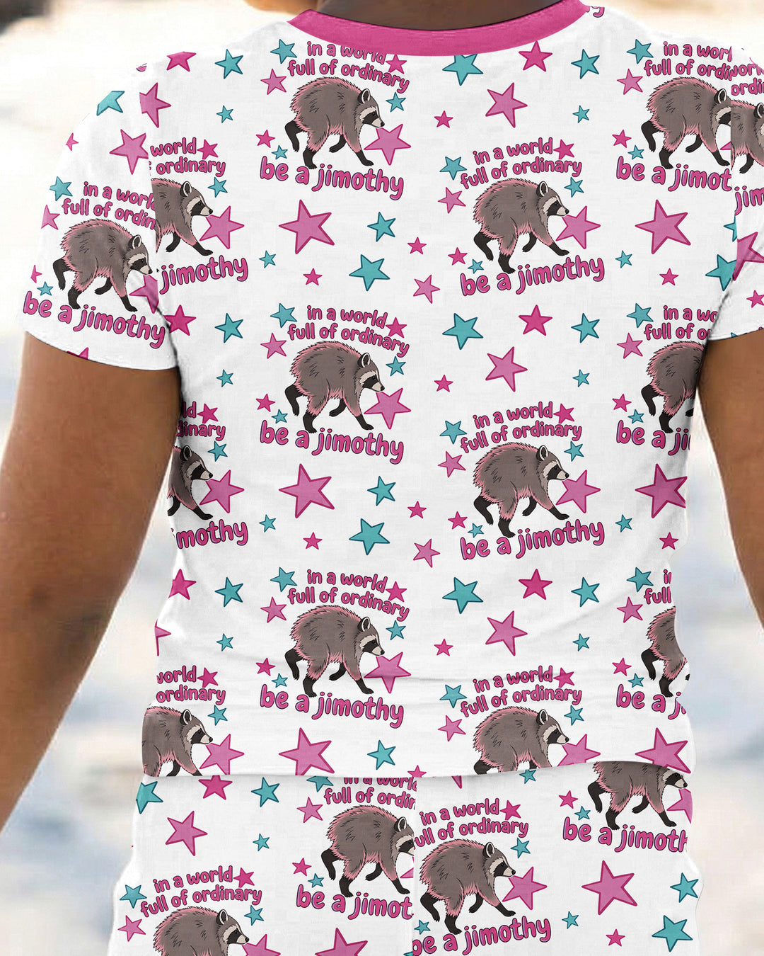 In A World Full Of Ordinary Be A Jimothy Bamboo Two Piece Short Sleeve Pajama Set