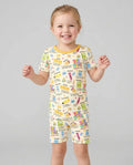 Back To School Survival Kit Bamboo Two Piece Short Sleeve Shorts Pajama Set