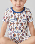 Schlafanzug-Set zweiteilig, kurze Ärmel, kurze Hose, Bambus