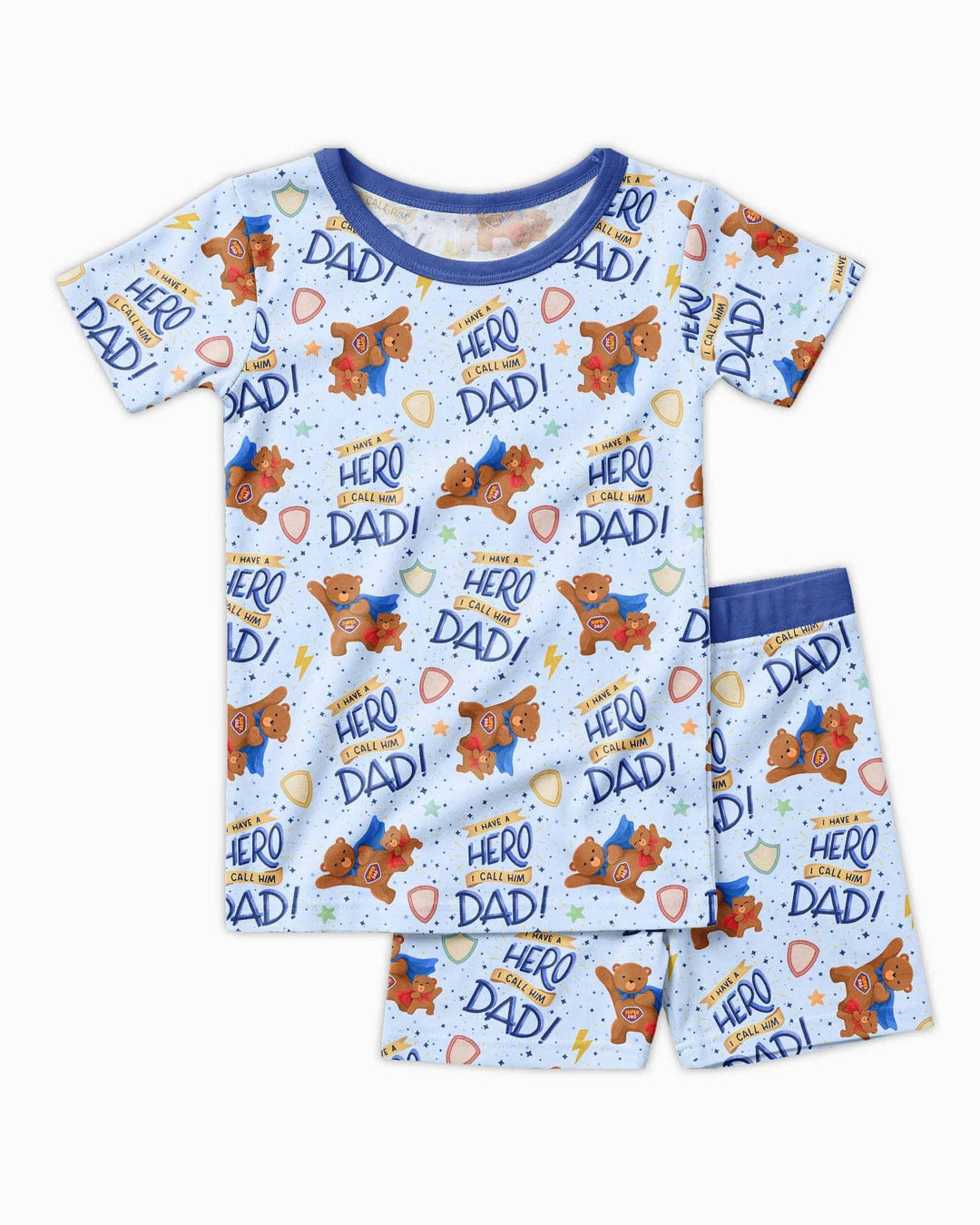 Conjunto de Pijama de Dos Piezas de Bambú con Mangas Cortas y Pantalones Cortos
