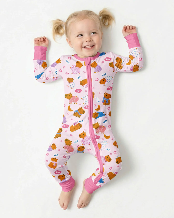 Capyjama Family Matching Bamboo Convertible Zippy