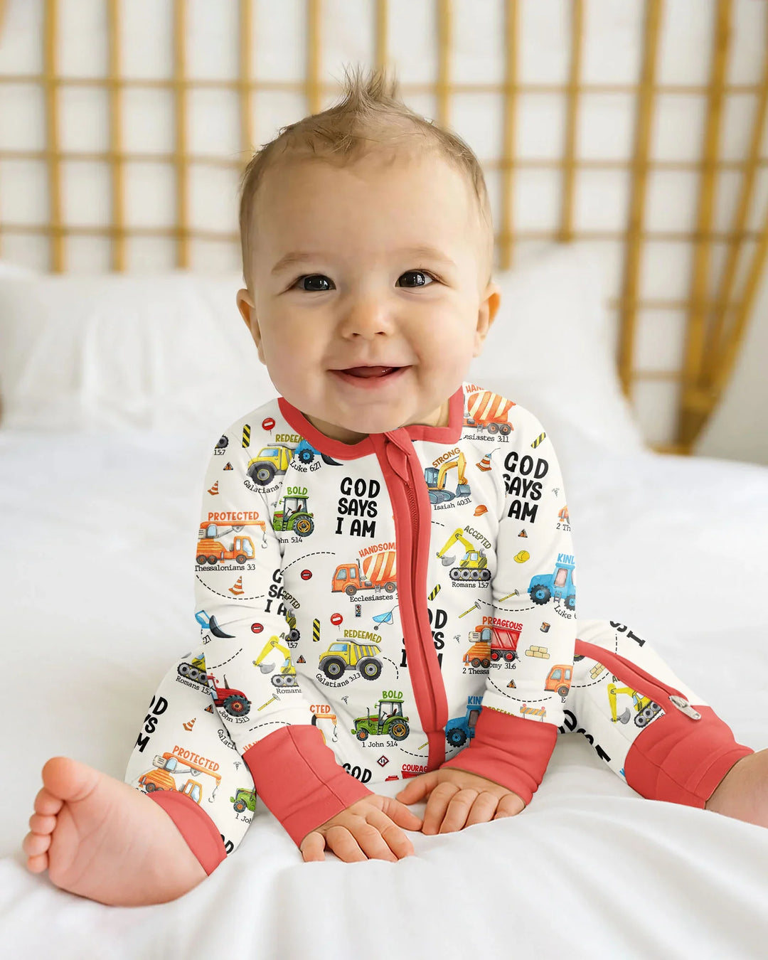 Gerippte Babykleidung mit individuellem Foto - Weich &amp; Skizzenhaft
