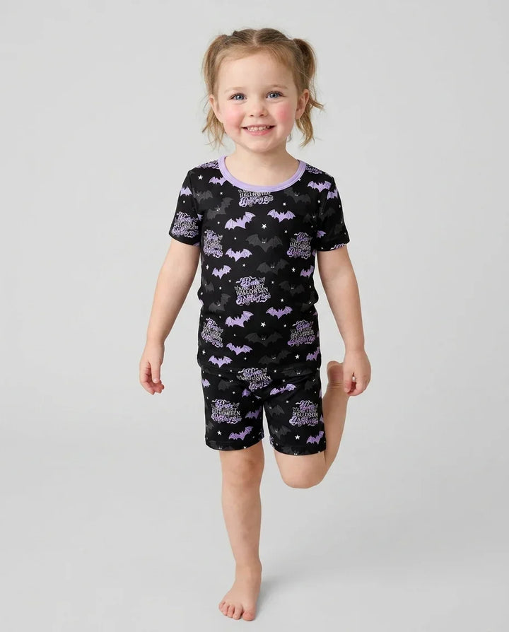 Schlafanzug-Set zweiteilig, kurze Ärmel, kurze Hose, Bambus
