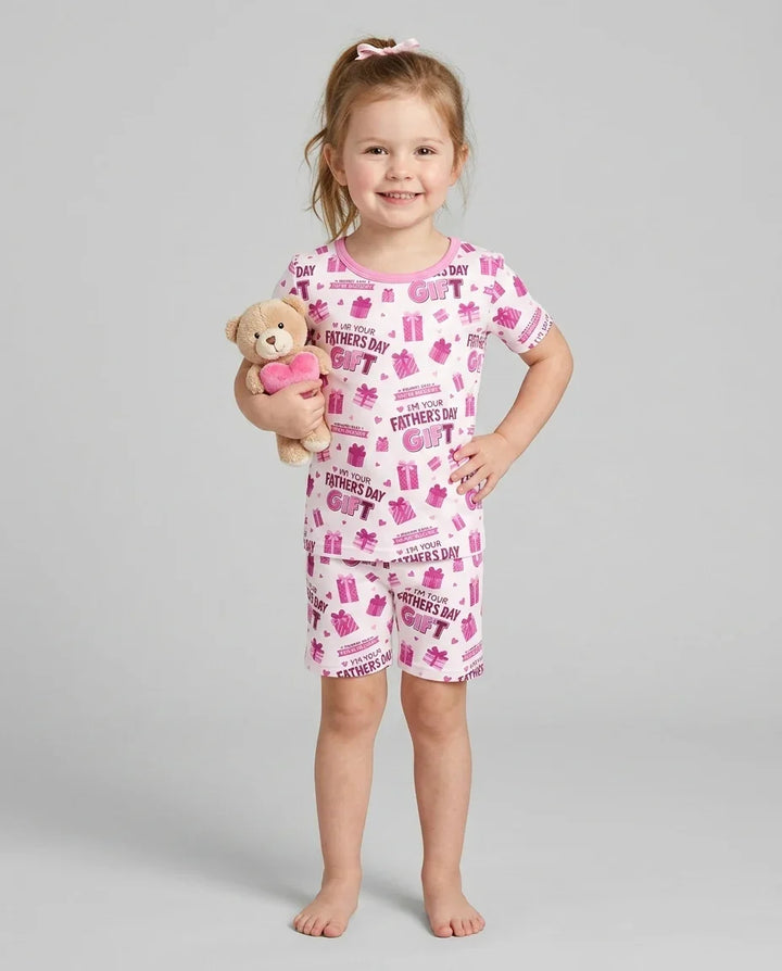 I'm Your Father's Day Gift Bamboo Two Piece Short Sleeve Shorts Pajama Set