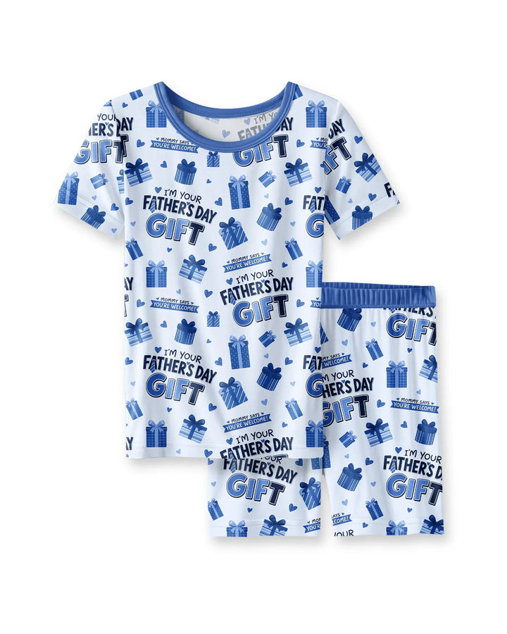 I'm Your Father's Day Gift Bamboo Two Piece Short Sleeve Shorts Pajama Set