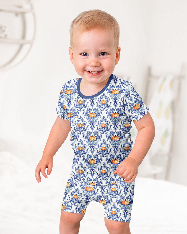 Schlafanzug-Set zweiteilig, kurze Ärmel, kurze Hose, Bambus